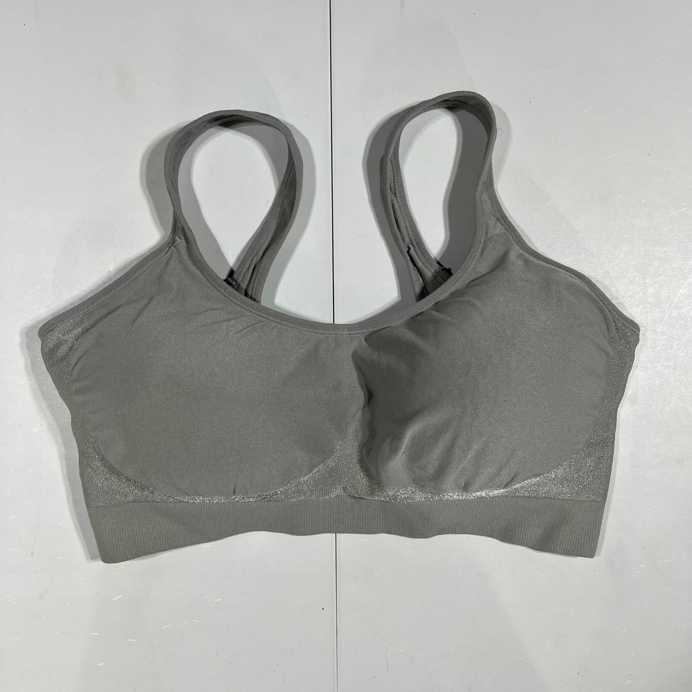 Underoutfit Style 457 Comfort Shaping Bra Seamless Hook Back Womens 3XL Gray